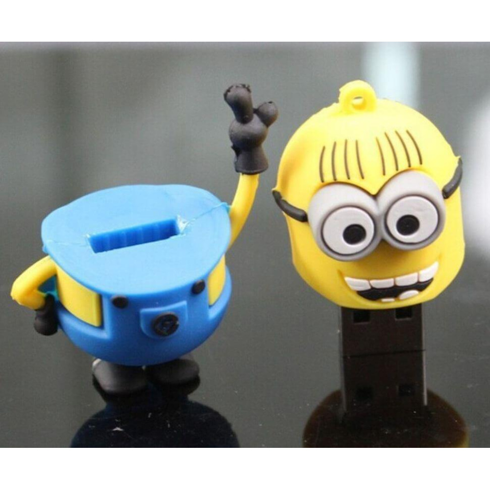 USB Flash Drive 32GB Despicable Me Minions Blue Waving minion Cartoon