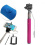 wired-selfie-stick-extendable-monopod-pink
