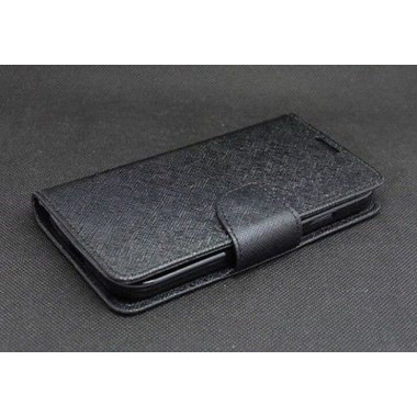 Black Wallet Deluxe flip Case Samsung Galaxy Prime