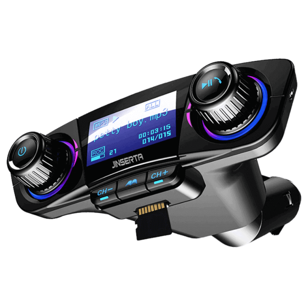 JINSERTA Bluetooth FM Transmitter Modulator Handsfree Car Kit MP3 Player black friday