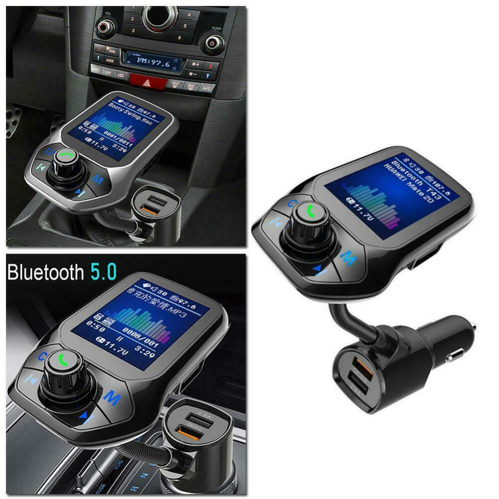 T43 FM Transmitter Bluetooth 5 Radio Handsfree Car Kit