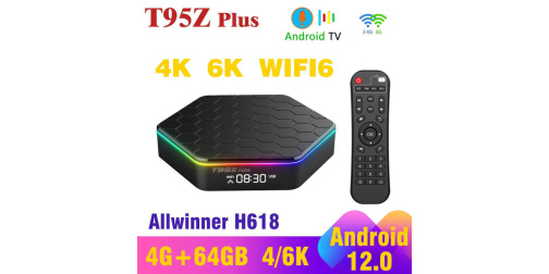 T95z Plus Tv Box T95Z Plus Android12.0 TV Box H618 Quad-core 6K